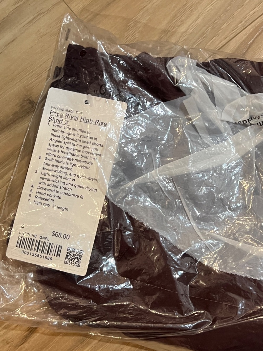 NWT Lululemon Pace Rival High-Rise Short 3" GNPL 4 - Picture 3 of 3